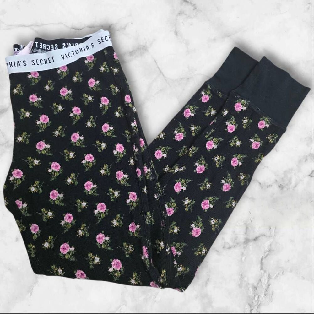 Victoria Secret Size Small Thermal Floral Pajama Pants